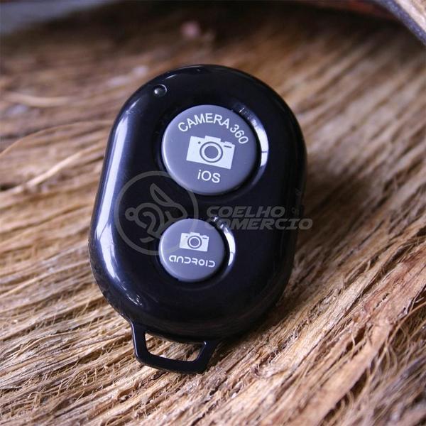 Imagem de Controle Remoto Disparador Foto Bluetooth Selfie Preto Nº10