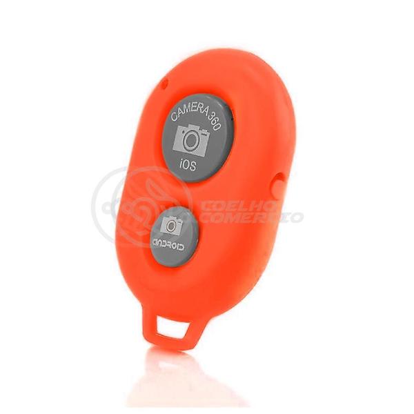 Imagem de Controle Remoto Disparador Fotos Bluetooth Selfie Vermelho