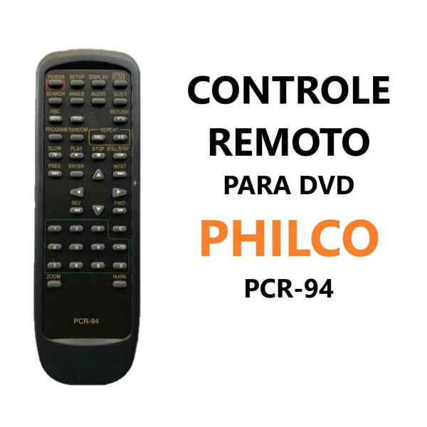 Controle remoto dvd philco pcr-94 -0990 - MXT Imagem de Controle remoto dvd philco pcr-94 -0990
