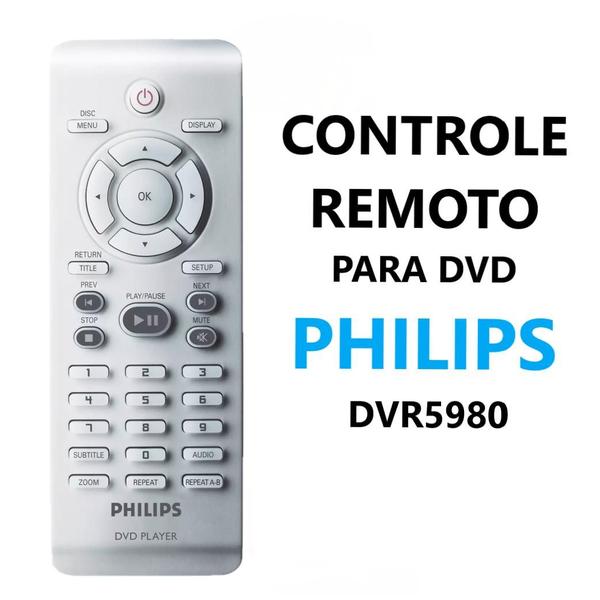 Imagem de Controle remoto dvd philips  dvd4000 dvr5980 dvp4050 original