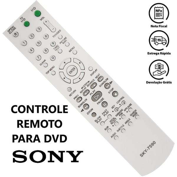 Controle remoto dvd sony rmt-d175a -7590 -1051 - - SKYLINK Imagem de Controle remoto dvd sony rmt-d175a -7590 -1051 -