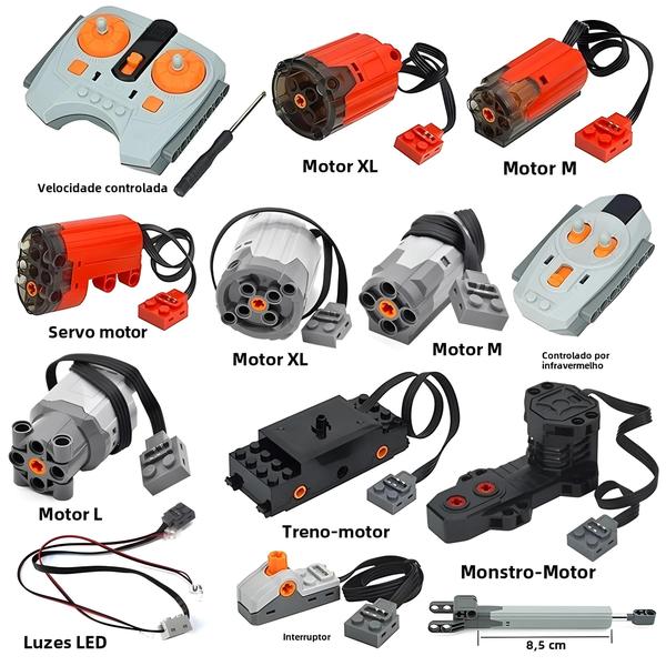 Imagem de Controle Remoto IR com App Speed para Blocos de Construção Motorizados - Servo, Luz, Receptor e Bateria