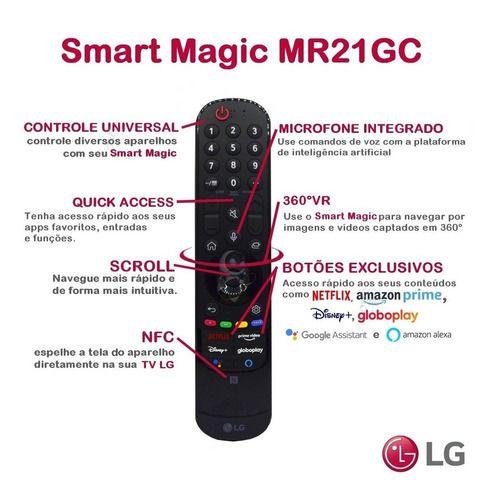 Imagem de Controle remoto magic lg an-mr21ga mr21gc akb76036203 akb76036503 akb76039703 akb76039704 *netflix prime vídeo disney+ 