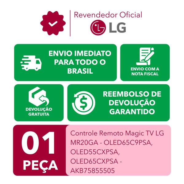 Imagem de Controle Remoto Magic MR20GA TV LG