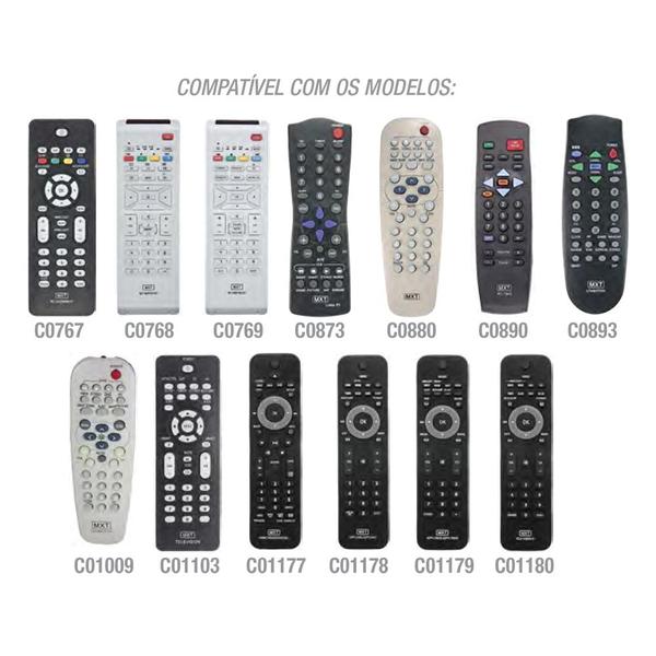 Controle Remoto MXT 01287 TV Philips SMART TV - Modelos Antigos Imagem de Controle Remoto MXT 01287 TV Philips SMART TV - Modelos Antigos
