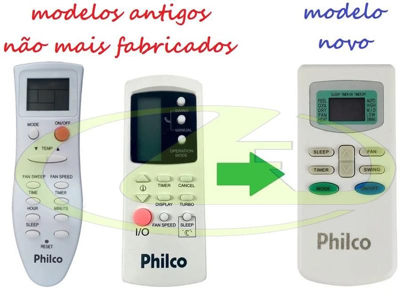 Imagem de Controle remoto original ar philco ph9000m 096652139 ph18000qfm4 096652049 ph24000fm4 096652050 ph24000qfm4 096652051