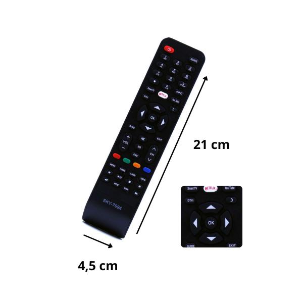 Imagem de Controle Remoto p/Tv Led Philco Youtube Smart