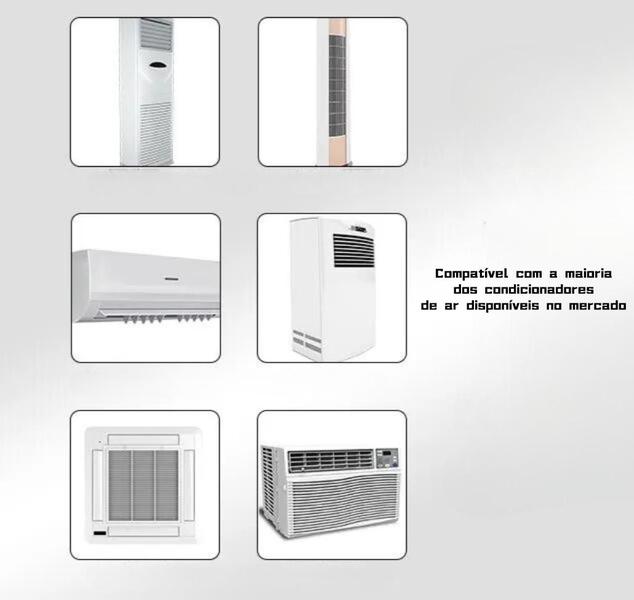 Imagem de Controle Remoto Para Ar Condicionado Universal Diversos Modelo 1000 Em 1