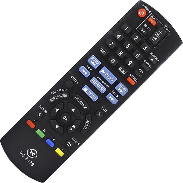 Controle Remoto Para Dvd Blu-Ray Panasonic 3D Dmp-Bdt210 - Mb Tech Imagem de Controle Remoto Para Dvd Blu-Ray Panasonic 3D Dmp-Bdt210