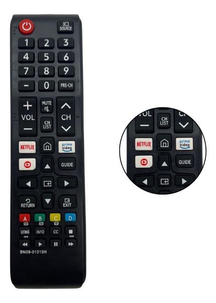 Imagem de Controle Remoto para Smart TV Samsung 4K Netflix Amazon Prime