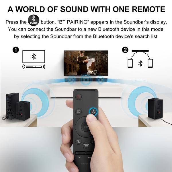 Imagem de Controle Remoto para Soundbar Samsung - Home Theater