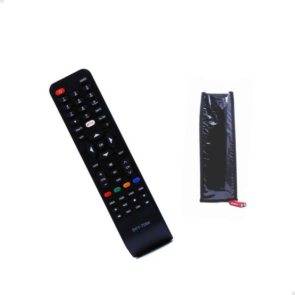 Imagem de Controle Remoto Para Tv 3D Philco Netflix Sky 7094