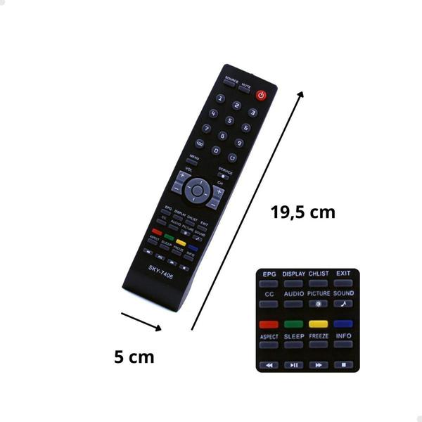 Imagem de Controle Remoto Para Tv Aoc Cr4603 D26W931 D32W931 - SKY