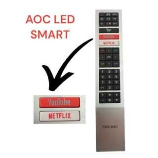 Imagem de Controle Remoto Para Tv Aoc Smart Led 4k Youtube Netflix FBG-9061