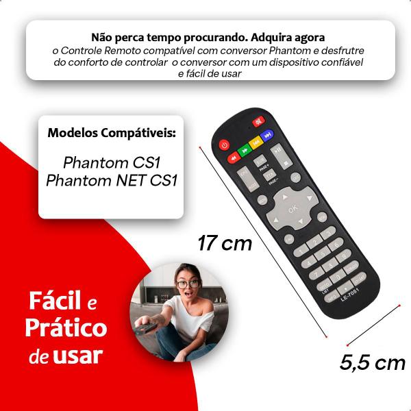 Imagem de Controle remoto para TV HD CS1