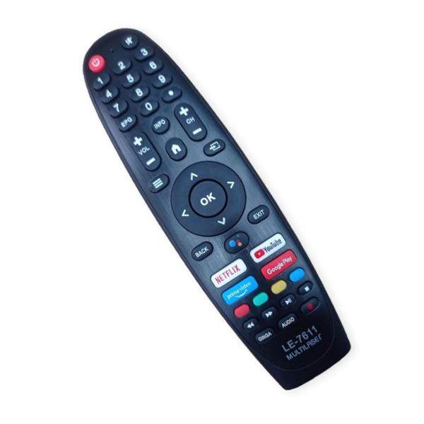 Imagem de Controle Remoto Para Tv Multilaser 4k Android Tl042 Tl045