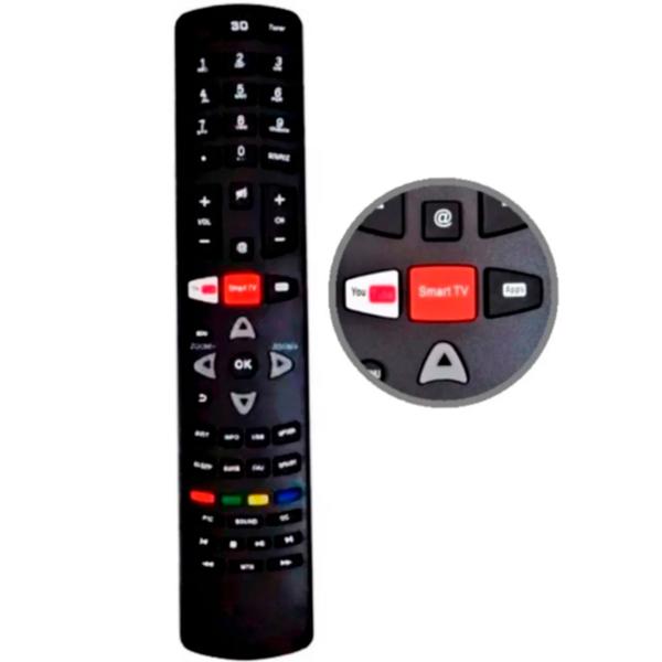 Imagem de Controle Remoto para Tv Philco - Smart Youtube, Apps