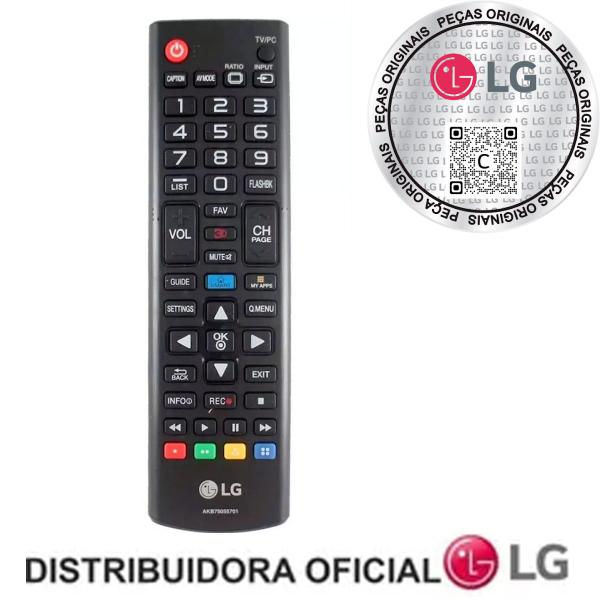 Imagem de Controle Remoto para TVs LG LCD LED Plasma Smart TV e TV 3D - AKB75055701