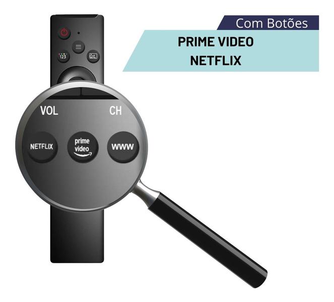 Controle Remoto Samsung 4K Smart TV - Compatível com Modelos BU8000 e BU7000 - VALECOM Imagem de Controle Remoto Samsung 4K Smart TV - Compatível com Modelos BU8000 e BU7000