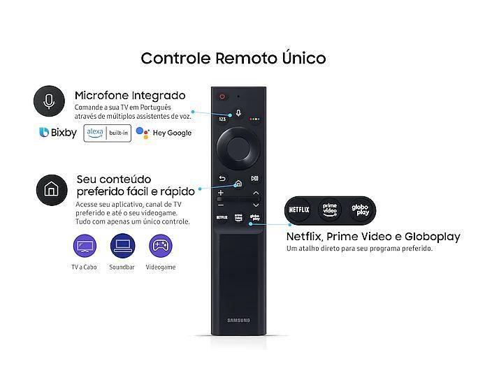 Imagem de Controle Remoto Samsung Smart TV 43" UHD 4K 43AU7700