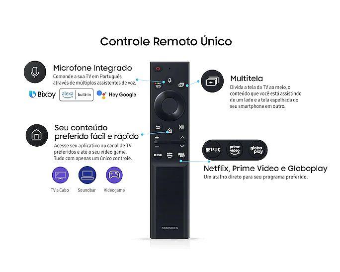 Imagem de Controle Remoto Samsung Smart TV 65" Neo QLED 8K 65QN800A