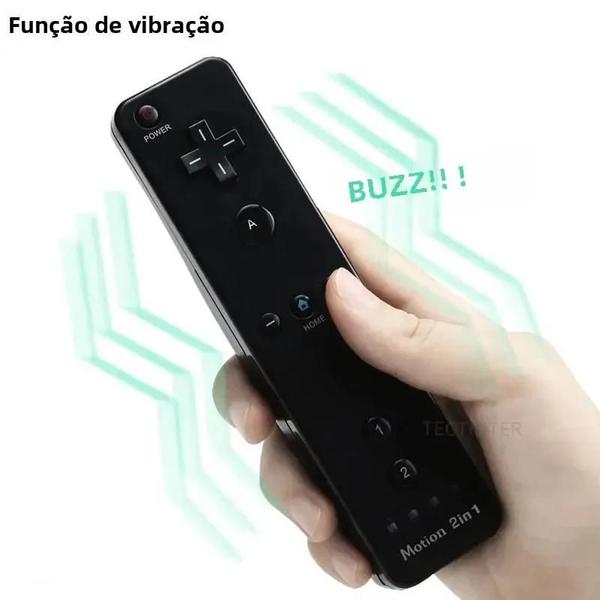 Imagem de Controle Remoto Sem Fio Nintendo Wii com Nunchuck - Gamepad e Joystick