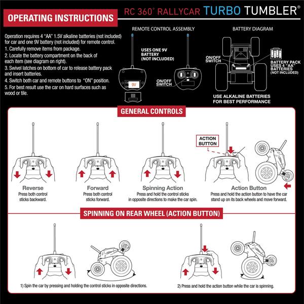 Imagem de Controle remoto Spinning Stunt Car Noraut Thunder Tumbler