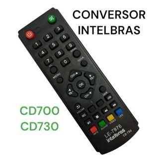 Imagem de Controle Remoto TV Conversor Digital Intelbras CD700 CD730 LE7976 FBG9106