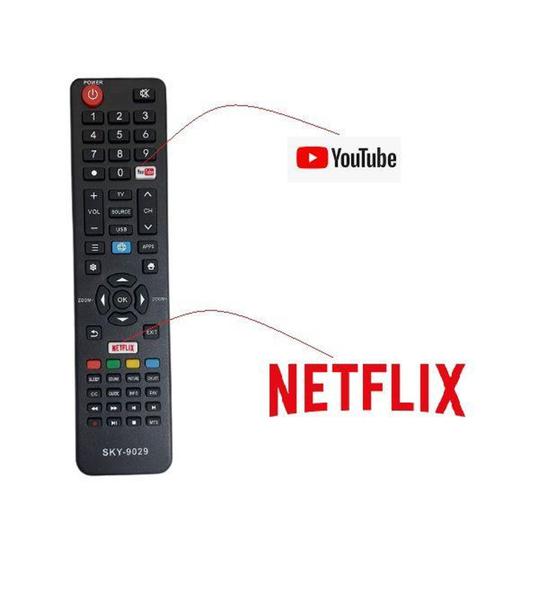 Imagem de Controle Remoto Tv Led Semp Ct-6841 Netflix Youtube - Mb