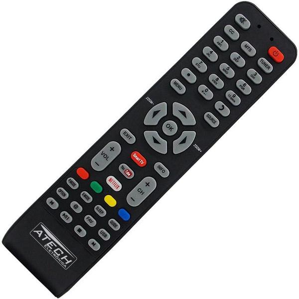 Imagem de Controle Remoto Tv Led Semp Tcl Rc199E Netflix E Youtube