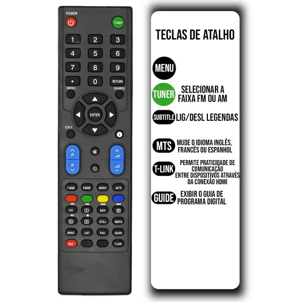 Imagem de Controle Remoto Tv Philco PH42M