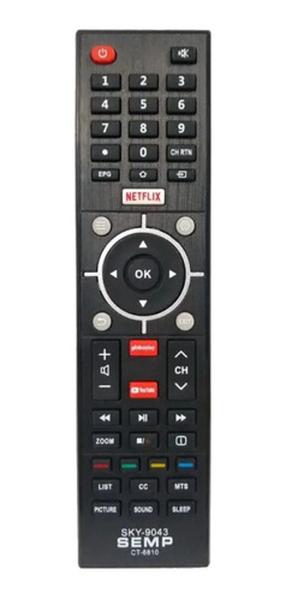 Imagem de Controle Remoto Tv Semp Ct6810 Sky-9043 L32s3900s Nefflix