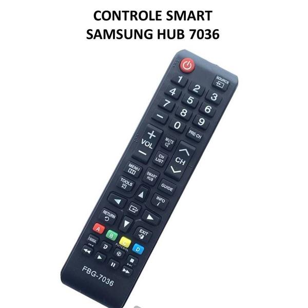 Imagem de Controle Remoto TV SMART SAMSUNG HUB Compatível 7036