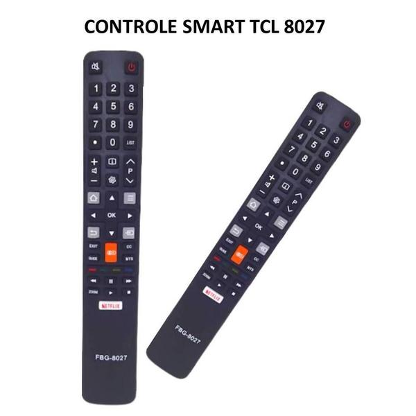 Imagem de Controle Remoto TV SMART TCL Compatível 8027