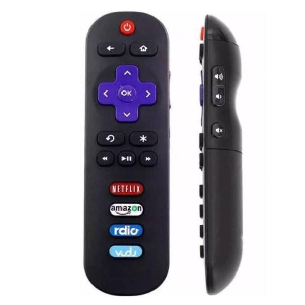 Imagem de Controle Remoto TV SMART TCL ROKU Compatível 9141 (BOTÃO LATERAL FUNCIONA)..