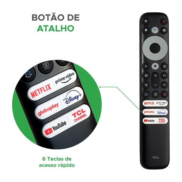 Imagem de Controle Remoto TV TCL/SEMP Mini - Comando de Voz/ Netflix e Globoplay - Original