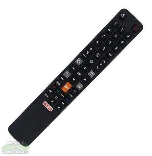 Controle remoto tv tcl smart c/ botão netflix Imagem de Controle remoto tv tcl smart c/ botão netflix