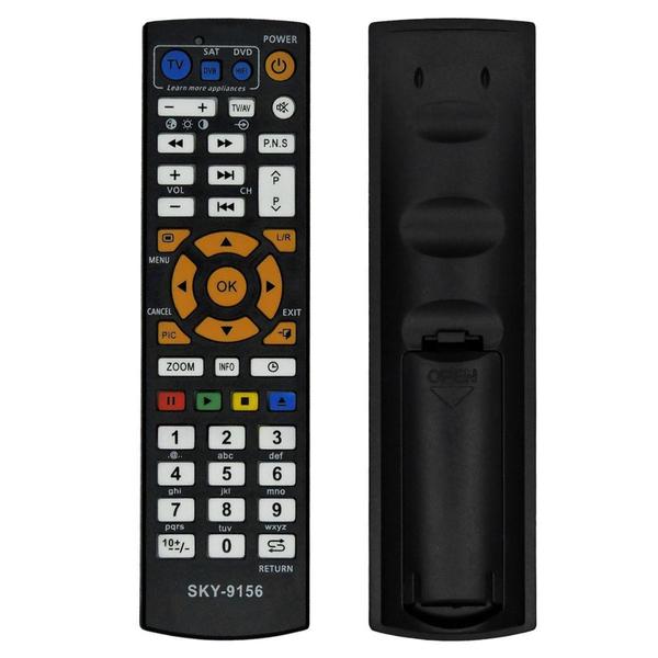 Imagem de Controle Remoto Universal Aprender InfravermelhoTv Sat Dvd - Lelong