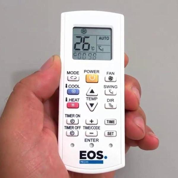 Imagem de Controle Remoto Universal EOS para Ar Condicionado Split Fijitsu Electrolux Hitachi Pronta Entrega