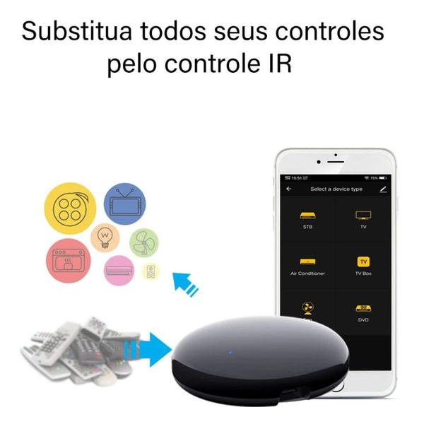 Imagem de Controle Remoto Universal IR Smart Wifi Alexa Google,Home