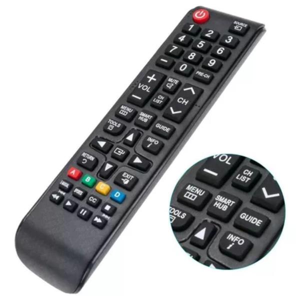 Controle Remoto Universal Tv Smart Hub Pilhas Extras - Fss Variedades Imagem de Controle Remoto Universal Tv Smart Hub Pilhas Extras