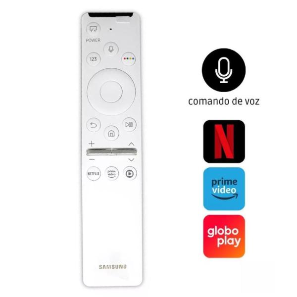 Imagem de Controle Samsung com comando de voz Smart Tv Original The Frame 2020 modelo QN43LS03TAGXZD BN59-01330L