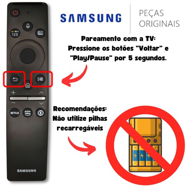 Imagem de Controle Samsung SmartTV 4K Comando de Voz Q60 Q70 TU8000