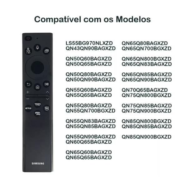 Imagem de Controle Samsung Solar com Comando de voz BU8000 QN83 QN85