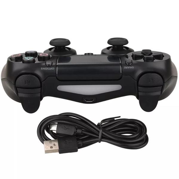 Imagem de Controle sem fio Bluetooth Gamepad compatível para ps 4 com cabo USB