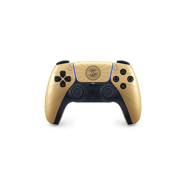 Controle Sem Fio Sony DualSense, Edição Limitada 007 First Light, PlayStation 5, Bluetooth, com Feedback Háptico, Preto e Dourado - 1000052026
