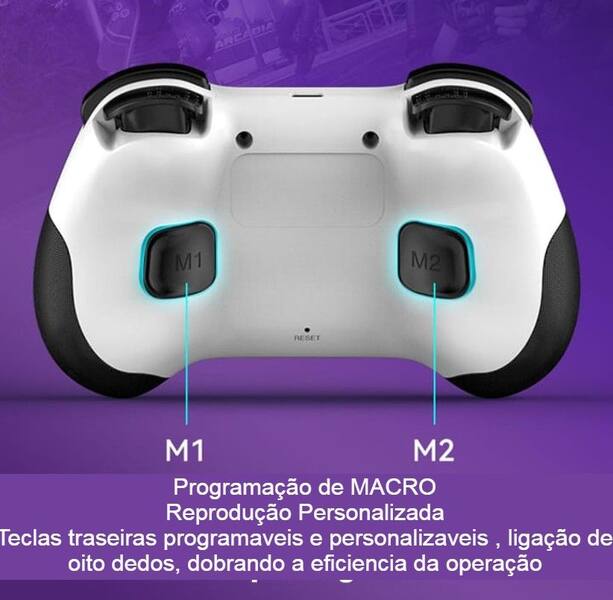 コントローラー Controle sem fio ZO1 para Switch PC Android Ios Turbo Vibração