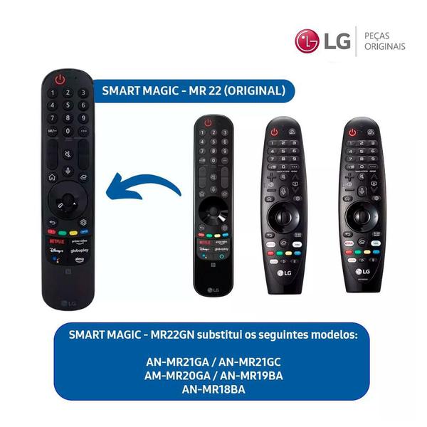 Imagem de Controle smart magic an-mr22 televisor lg - akb76040003