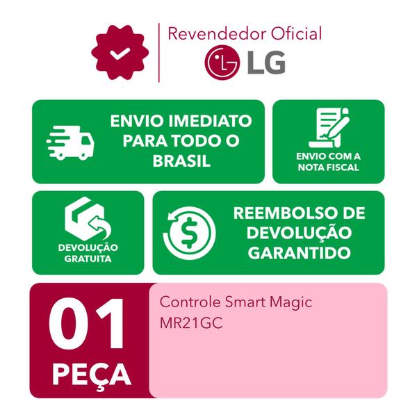 Imagem de Controle Smart Magic LG MR21GC