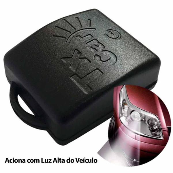 Imagem de Controle TX CAR 433Mhz Aciona Portão Eletrônico com Luz Alta do Veículo Garen